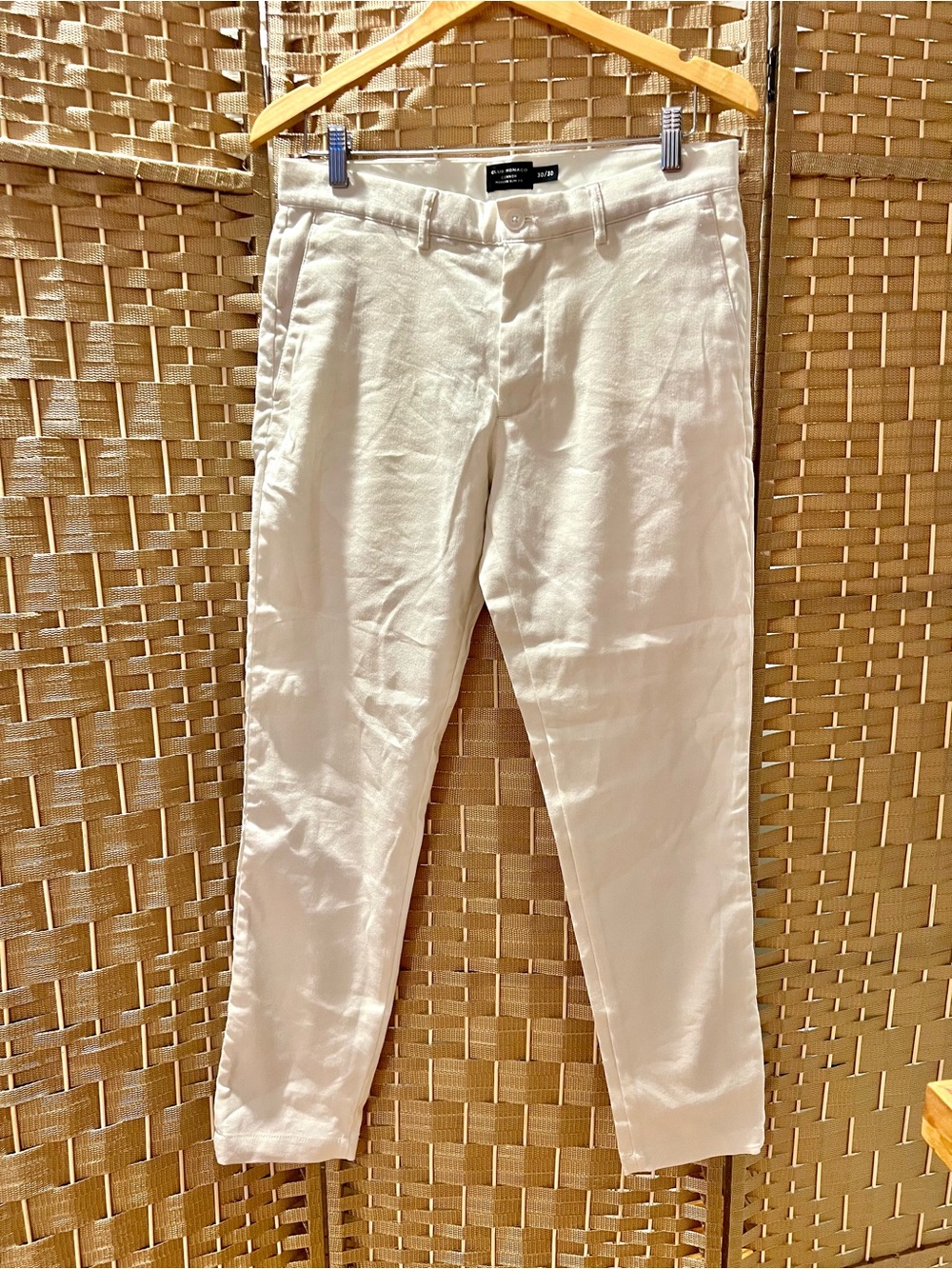 NWT Club Monaco Connor Linen Pants White 30x30